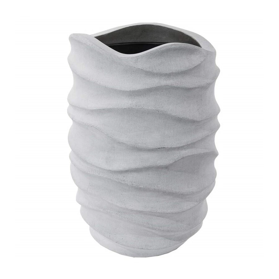 Кашпо Nobilis Marco Pm-grey3 Wave Vase